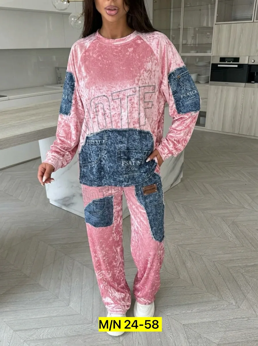 Костюм двойка велюр — фото 3