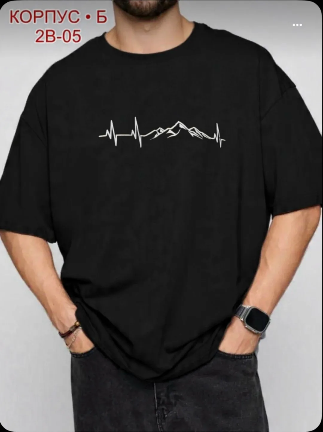 Мужская футболка из качественного хлопка — фото 2