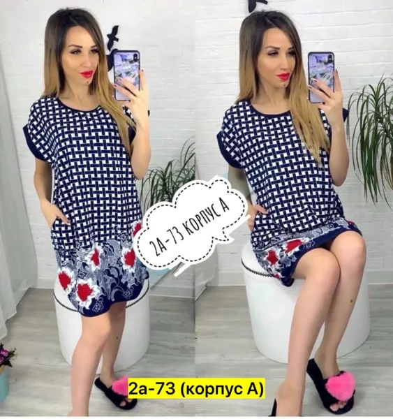 Туника, хлопок — фото 6