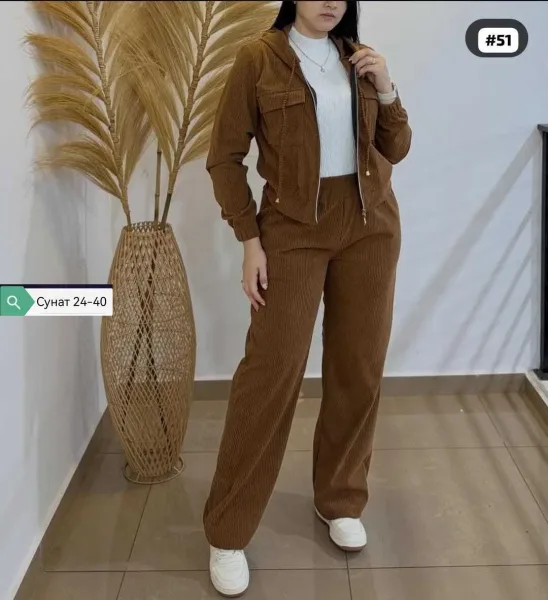 Костюм двойка из вельвета — фото 3