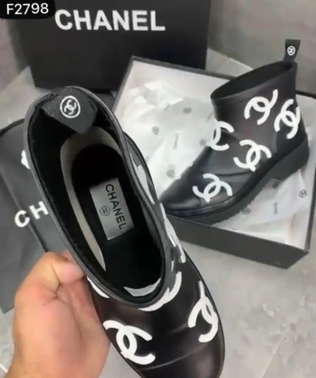 Туфли CHANEL из натуральной кожи — фото 2