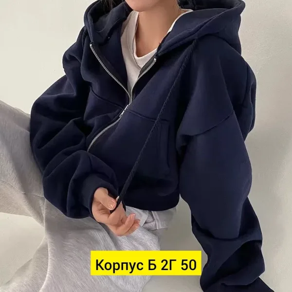 Толстовка флис синяя — фото 1