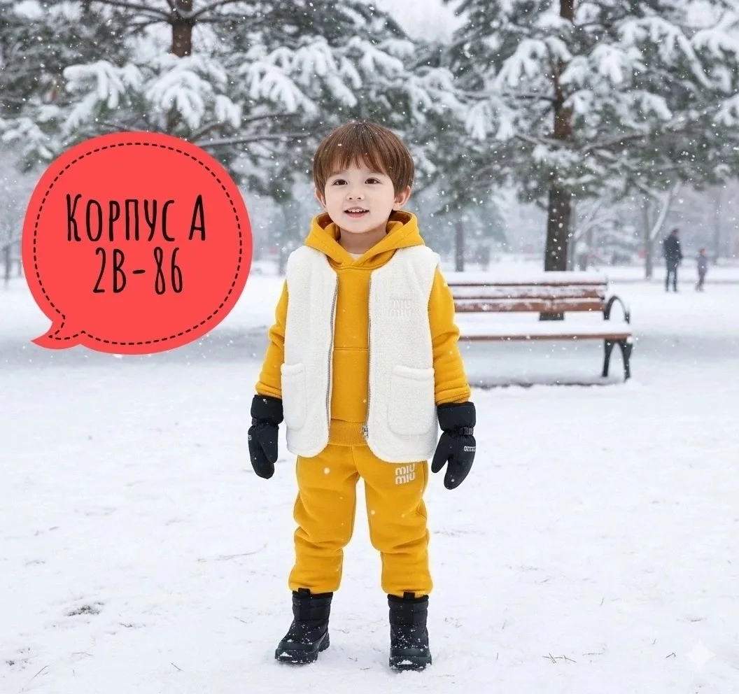 Костюм тройка из качественного начёсного материала — фото 4