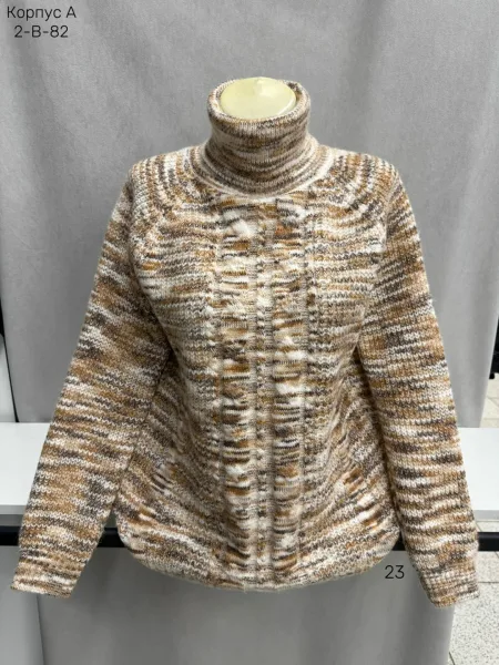 Вязаная водолазка из смесового материала — 80 шерсть 80 CASHMERE, 20 WOOL — фото 2