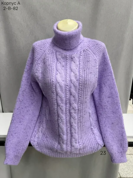 Вязаная водолазка из смесового материала — 80 шерсть 80 CASHMERE, 20 WOOL — фото 23
