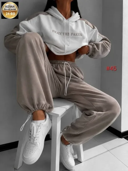И уютный флисовый костюм двойка Хорошее флис — фото 3