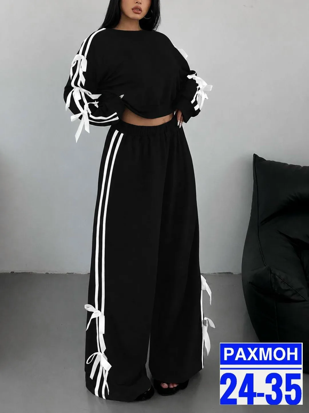 Костюм двойка из ткани двухнитка — фото 6