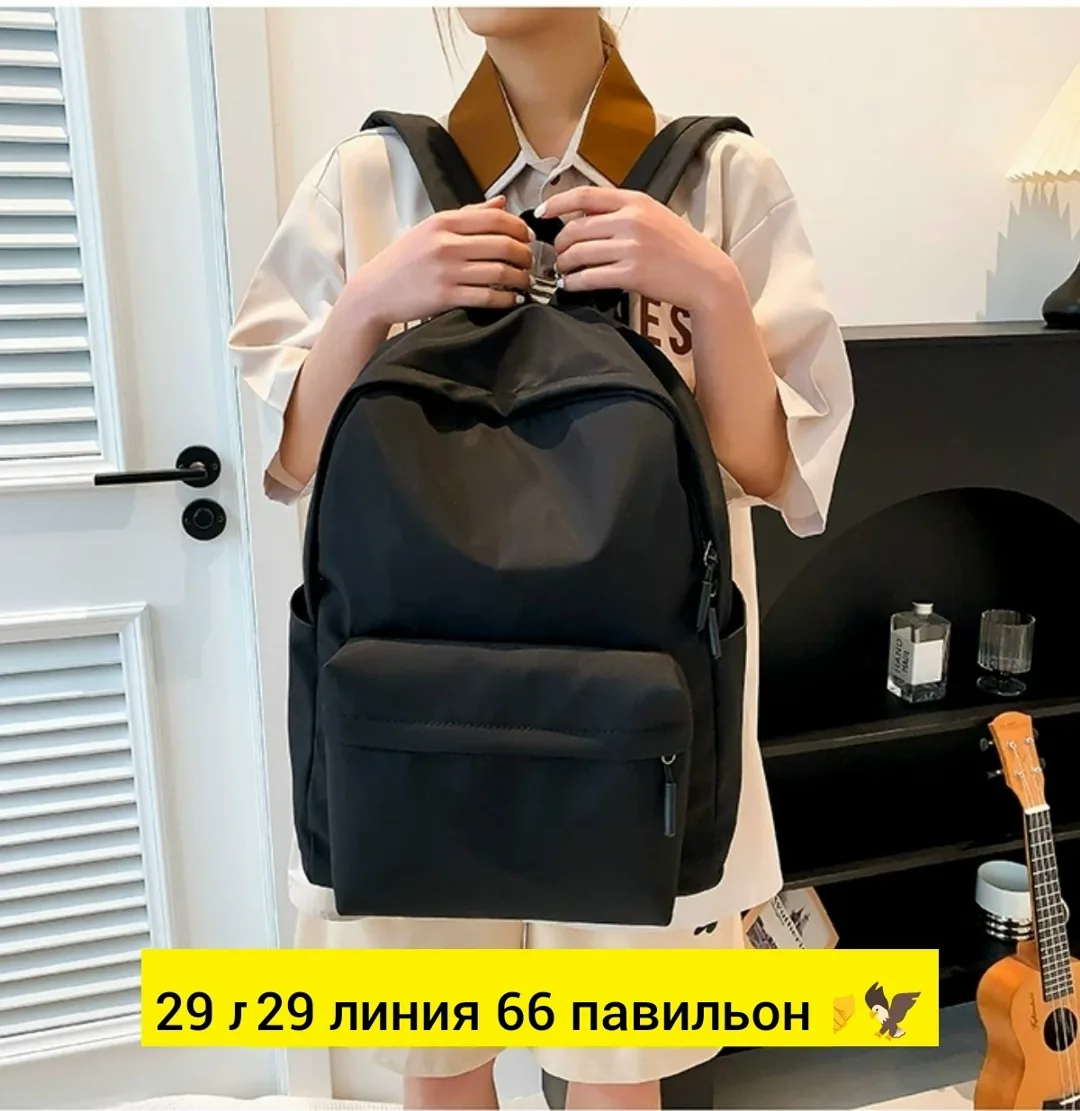 Городской рюкзак из прочного водоотталкивающего текстиля с тремя отделениями — фото 5