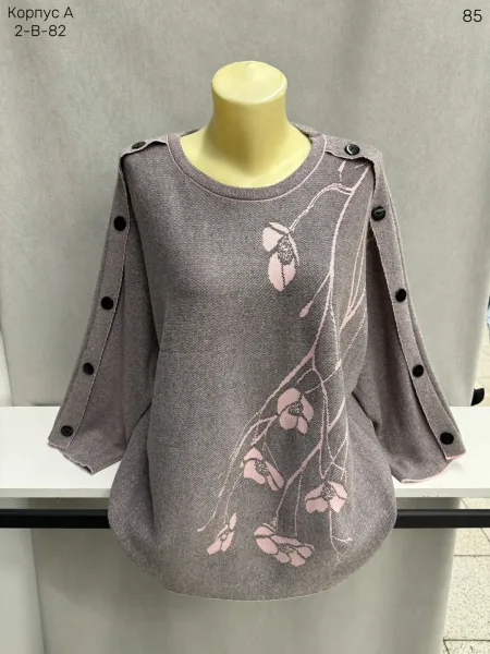 Свитер из смесового материала (65 хлопок 65 COTTON, 35 POLYESTER — фото 2