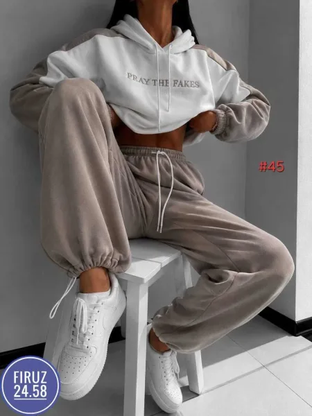 И уютный флисовый костюм двойка Хорошее флис — фото 1