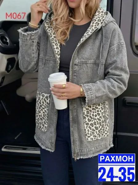 Джинсовка из ткани с эластичностью — фото 1