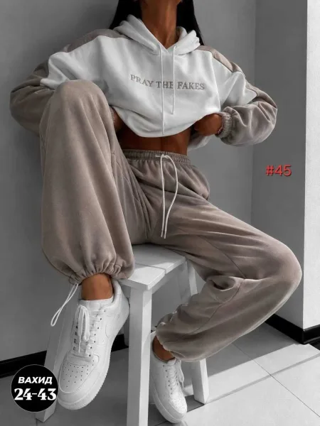 И уютный флисовый костюм двойка Хорошее флис — фото 4