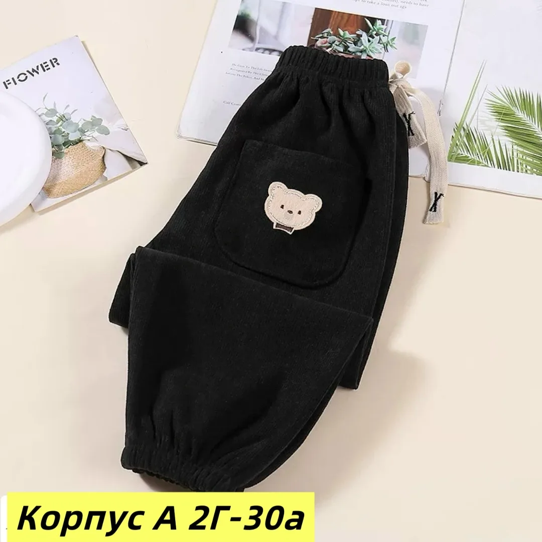 Штаны из двухнитки из хлопка, подходят для повседневной носки — фото 2