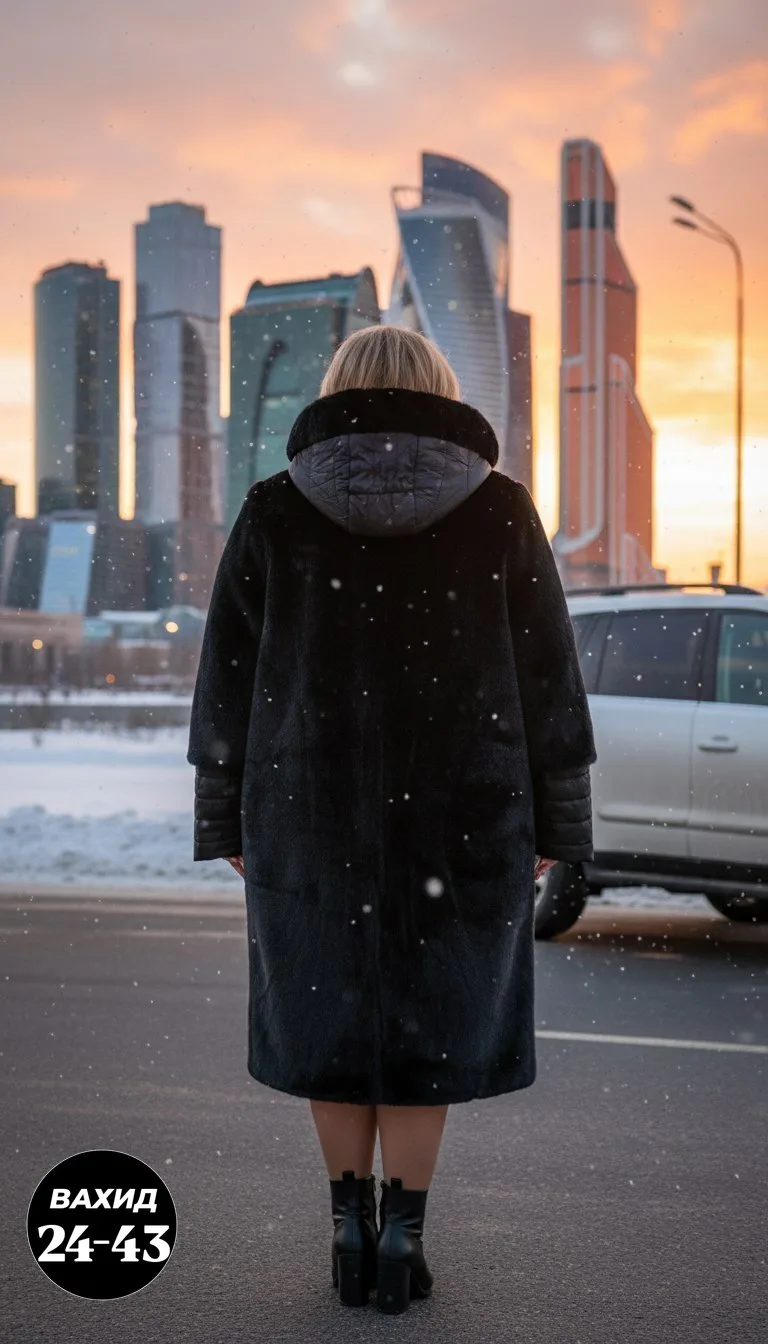 Шуба свободного кроя — фото 4