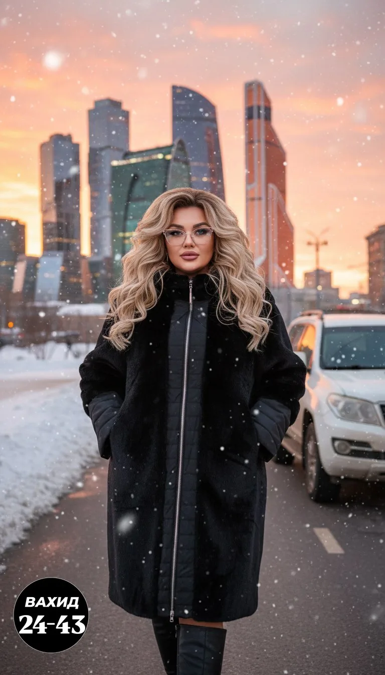 Шуба свободного кроя — фото 5