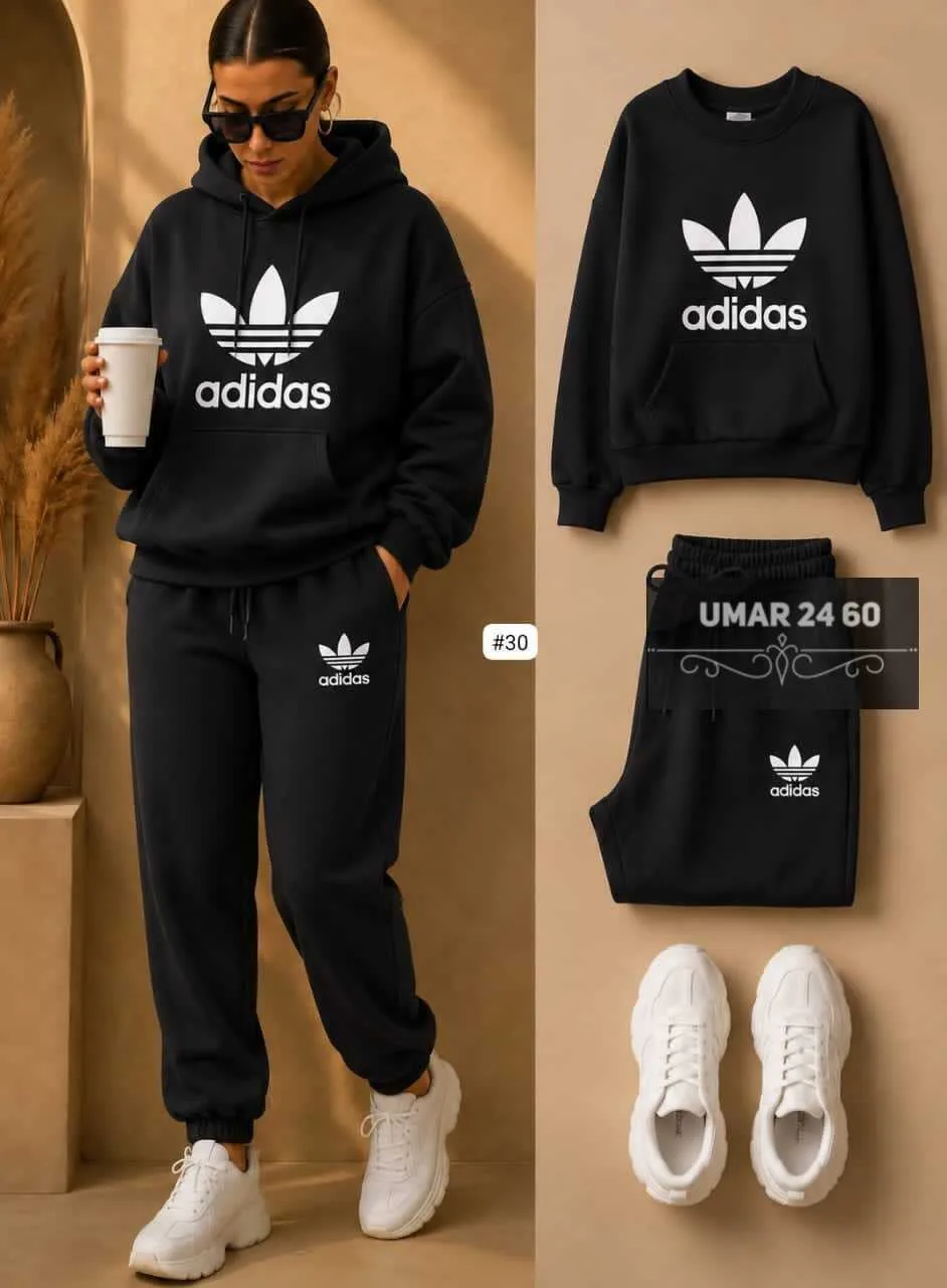 Женский спортивный костюм Adidas Original, флис Синий — фото 2