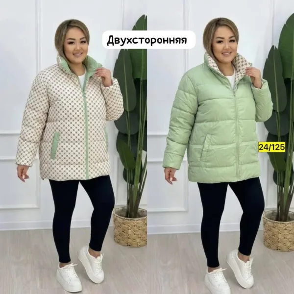 Стильную и практичную женскую Двухсторонняя куртка — фото 1