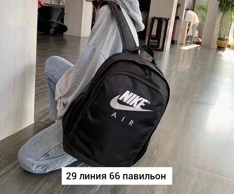 Городской рюкзак из ткани для мужчин и женщин Чёрный — фото 3