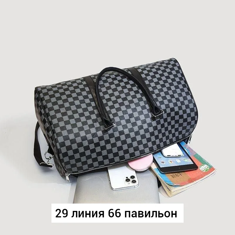 Спортивная сумка из эко-кожи белая — фото 4