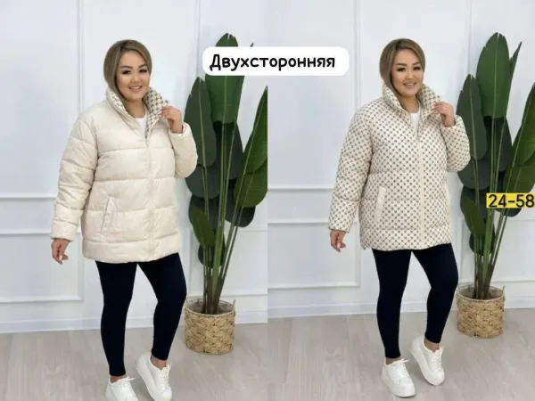 Стильную и практичную женскую Двухсторонняя куртка — фото 9