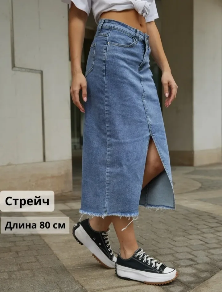 Юбка, джинсовые — фото 3
