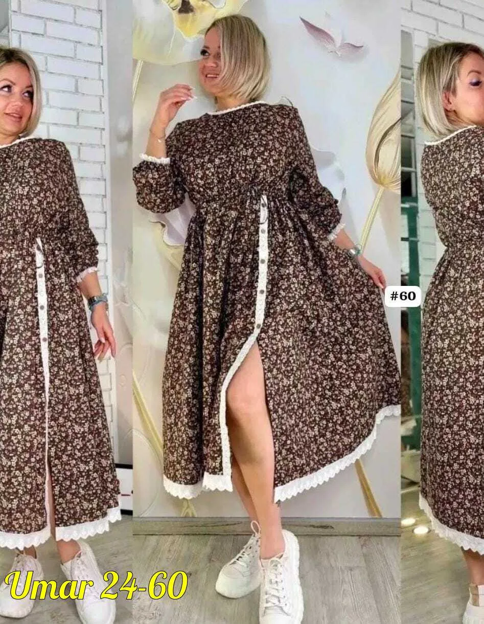 Платье модное в одном цвете — фото 3