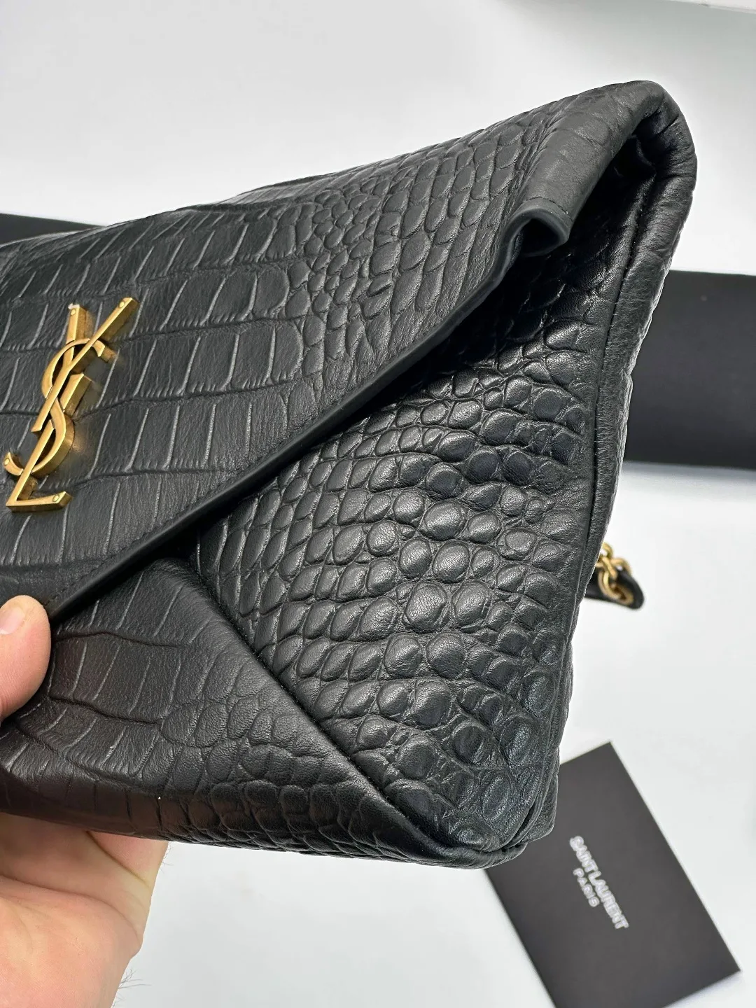 Женская сумка YSL, натуральная кожа — фото 4