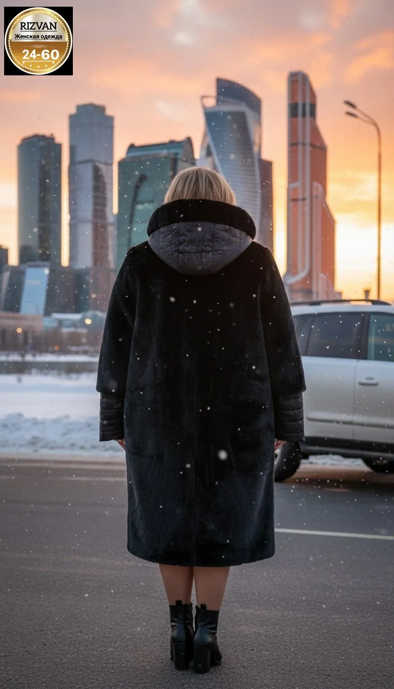Шуба свободного кроя — фото 5