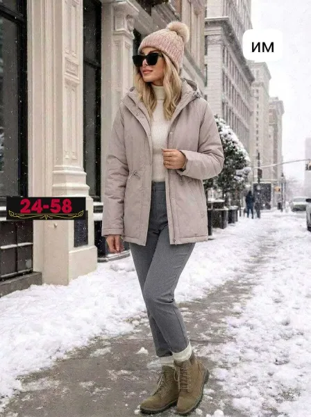 Женская куртка из ткани — фото 7