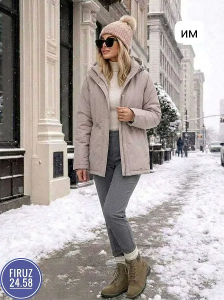 Женская куртка из ткани — фото 13