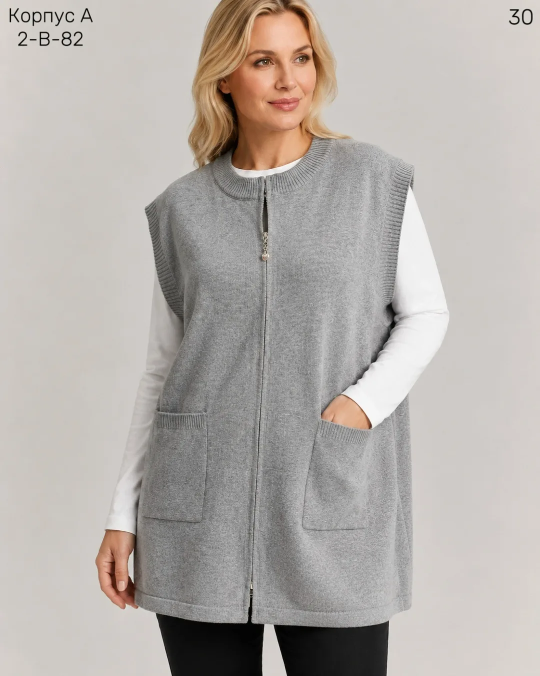 Жилет, хлопок 80 CASHMERE, 20 WOOL — фото 3