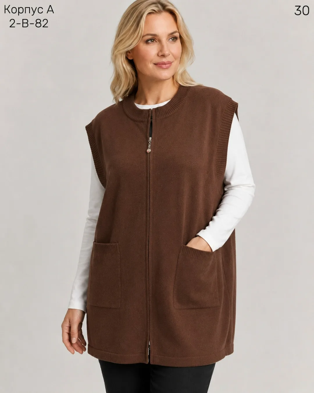 Жилет, хлопок 80 CASHMERE, 20 WOOL — фото 9