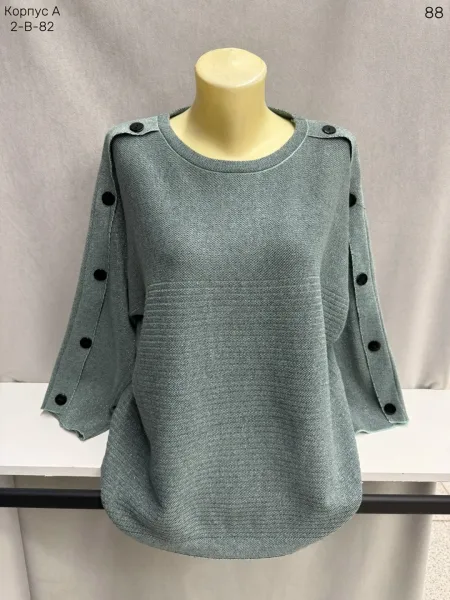 Свитер из смесового материала (65 хлопок 65 COTTON, 35 POLYESTER — фото 3