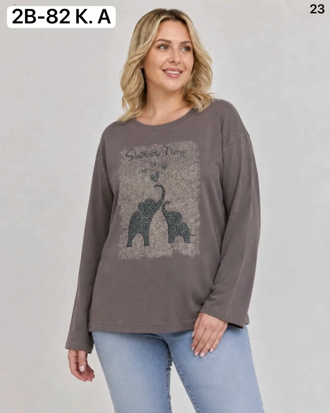 Кофта, хлопок 95 COTTON, 5 ELASTANE — фото 1