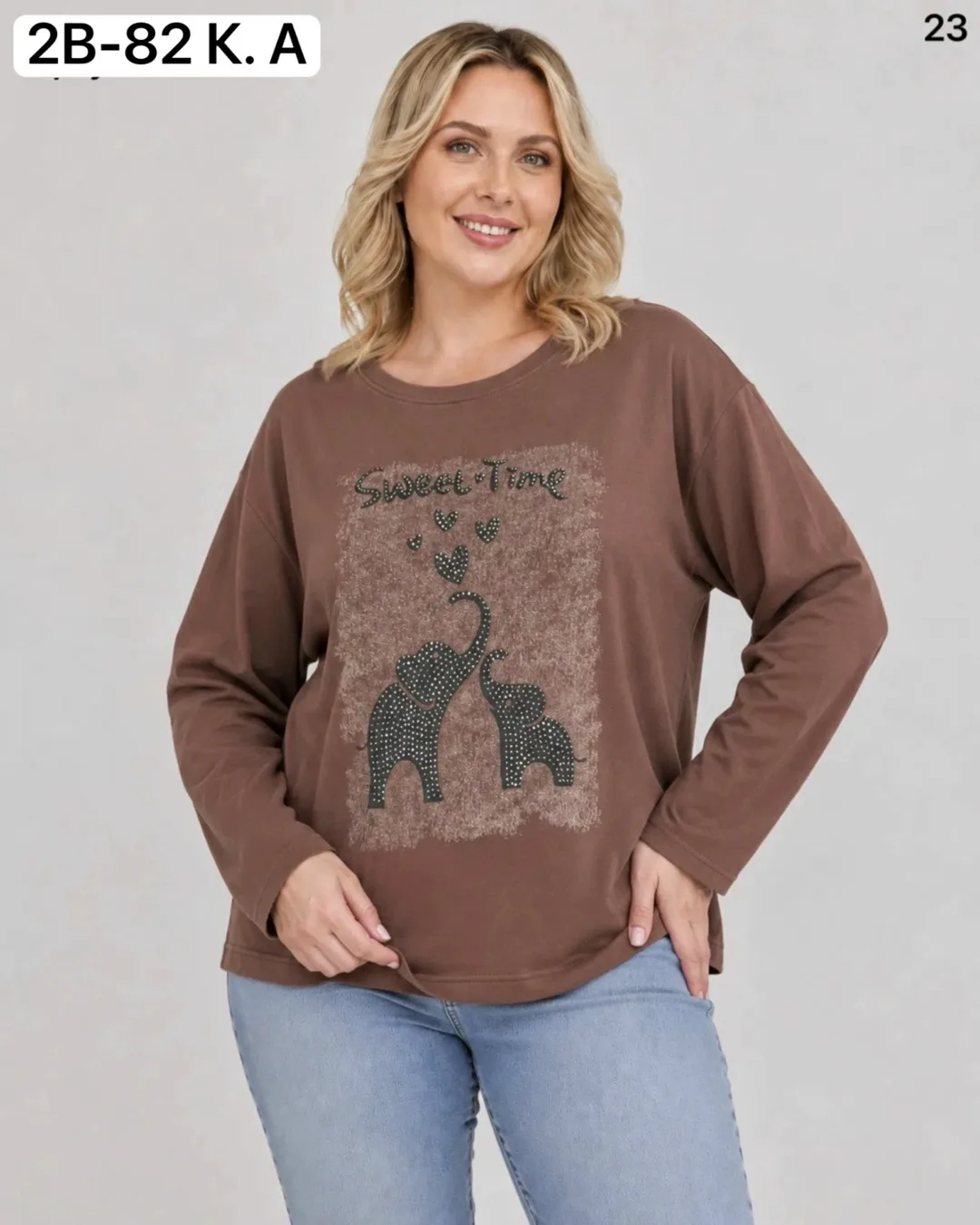Кофта, хлопок 95 COTTON, 5 ELASTANE — фото 4