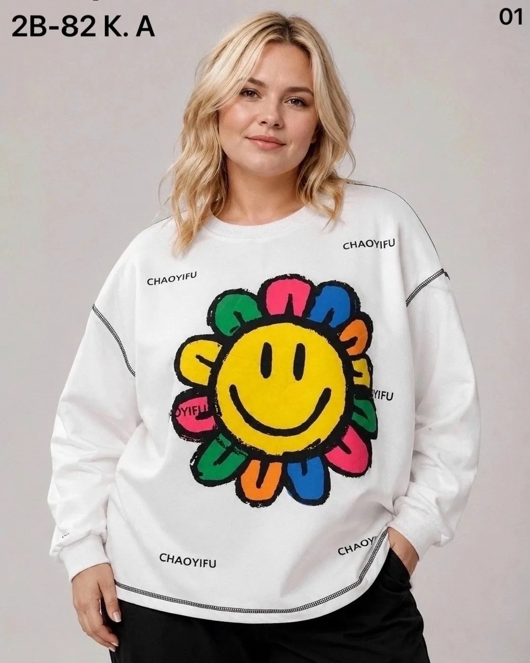Толстовка, хлопок 95 COTTON, 5 ELASTANE — фото 3