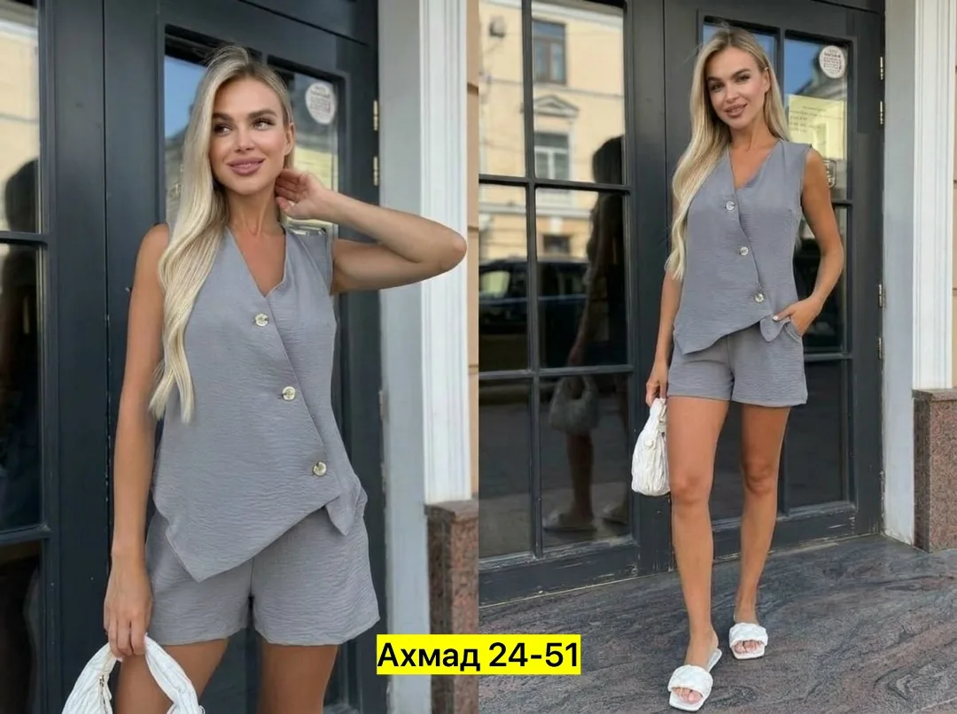 Костюм двойка хлопок — фото 3