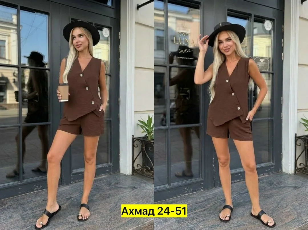 Костюм двойка хлопок — фото 4