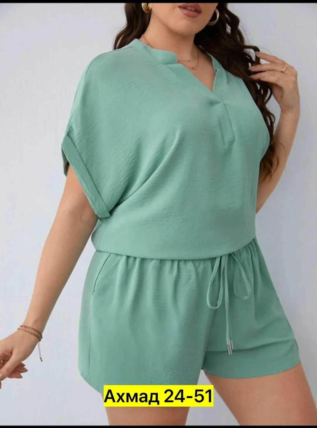 Костюм двойка из Сингапура Синий — фото 3
