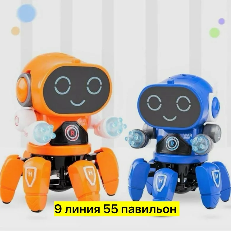 Игрушка-паук с подсветкой, издающим звуки и способным ходить — фото 8