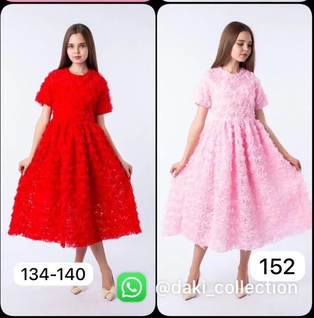 Платье из фатина красная — фото 4