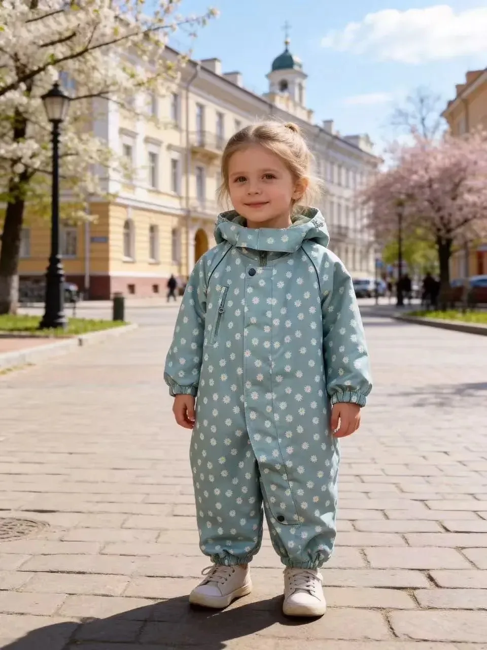 Комбинезон детский осенний Misha Lasiele Голубой — фото 3