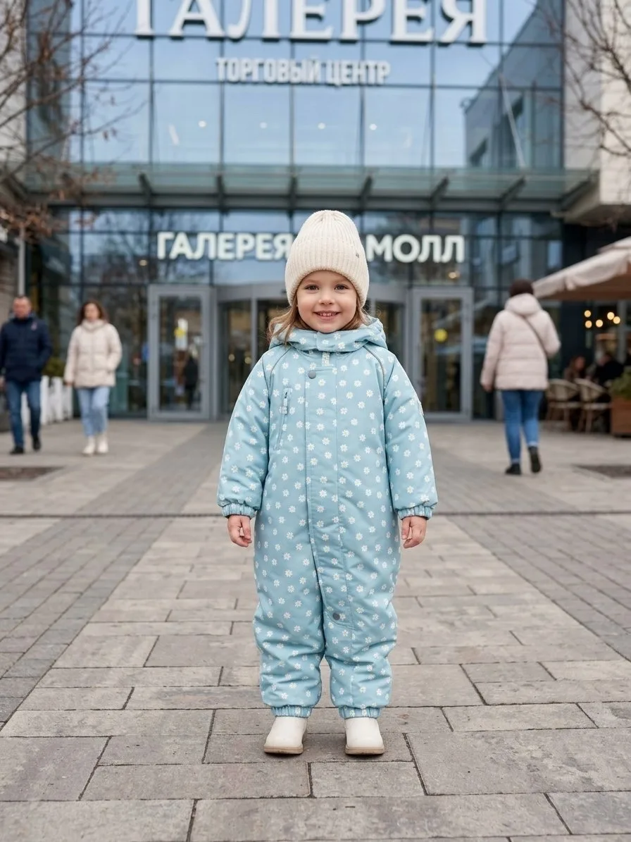 Комбинезон детский осенний Misha Lasiele Голубой — фото 5