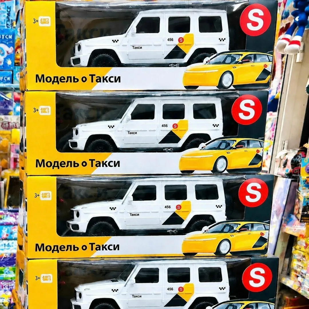 Игрушечный автомобиль на пульте управления в виде такси — фото 3