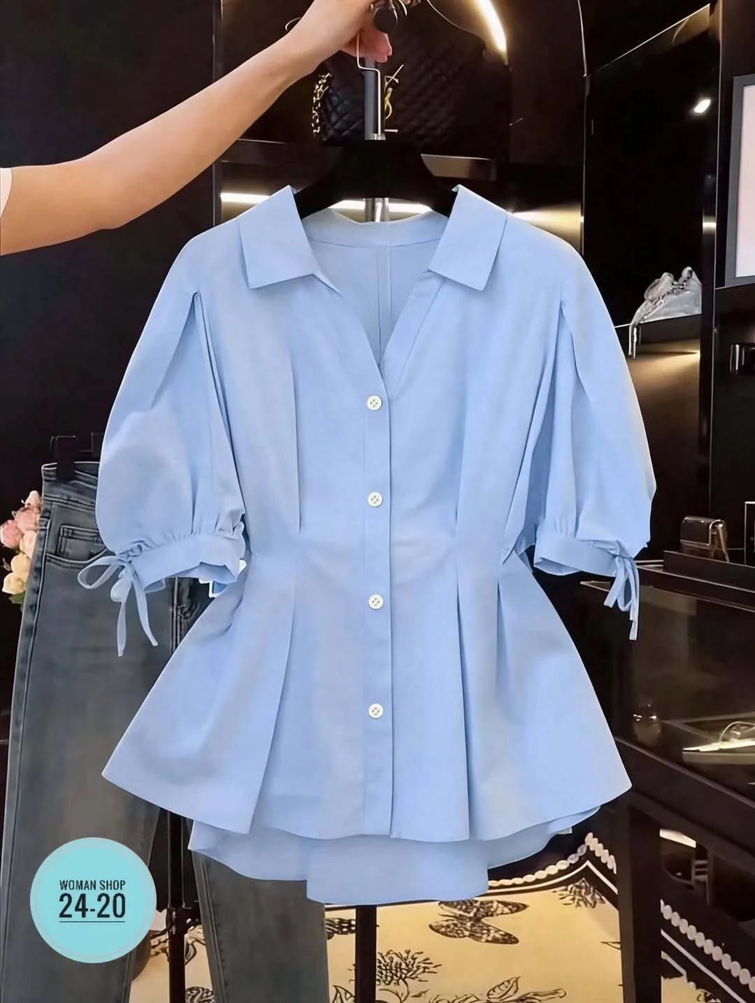 Рубашка для школы из ткани лайт — фото 4
