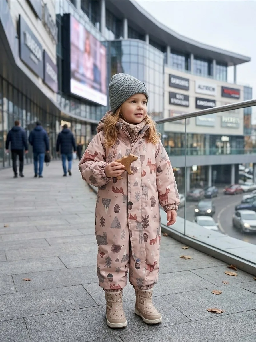 Комбинезон детский осенний Misha Lasiele Бежевый — фото 5