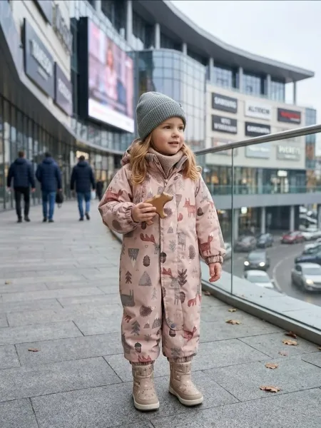 Комбинезон детский осенний Misha Lasiele Бежевый — фото 6