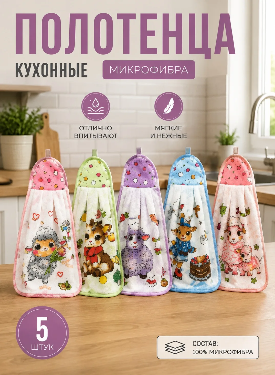 Практичное кухонное полотенце из микрофибры — фото 3