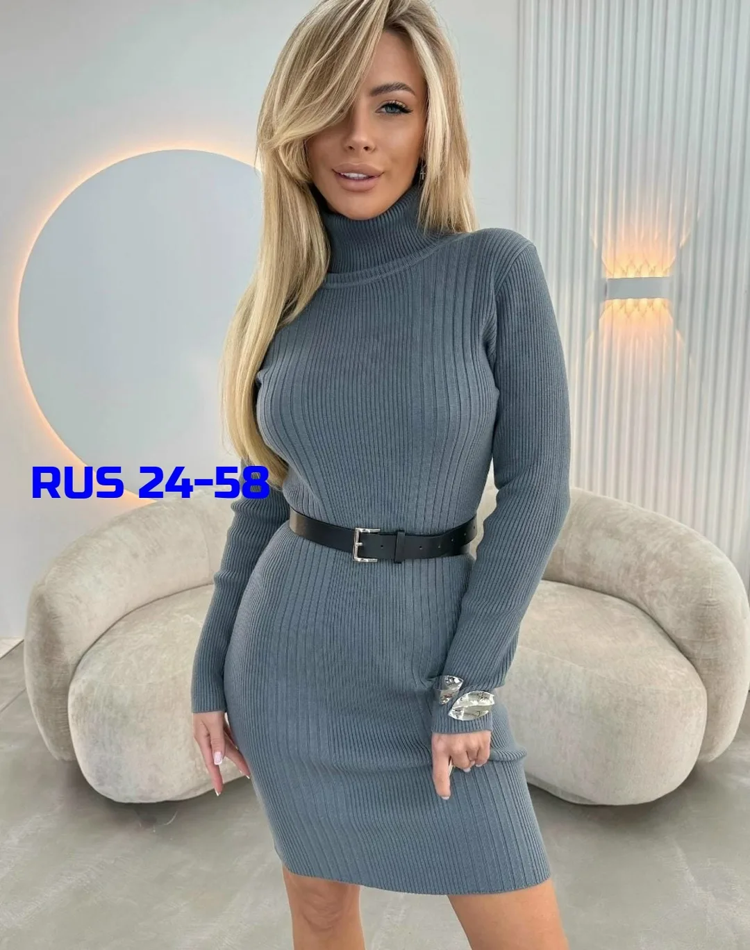 Платье с ремнем — фото 1