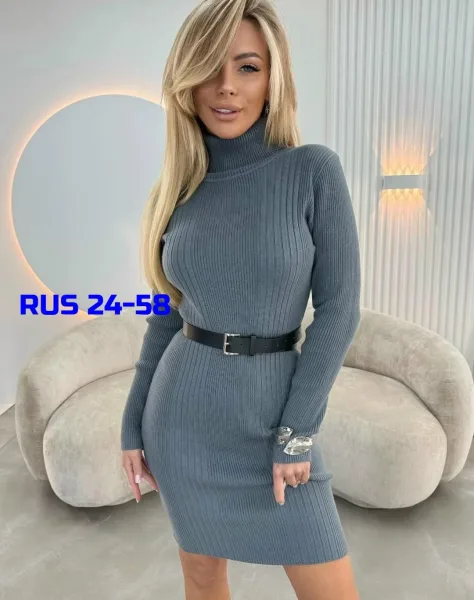 Платье с ремнем — фото 1